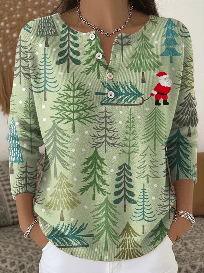 Moneeka – Christmas Sweater with Buttons