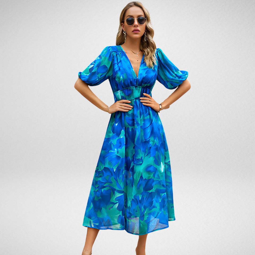 Monia™ | Charming Dress with V-Neck