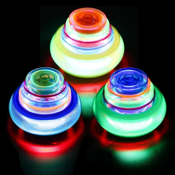 Music Blinking Spinner Toy with Launcher