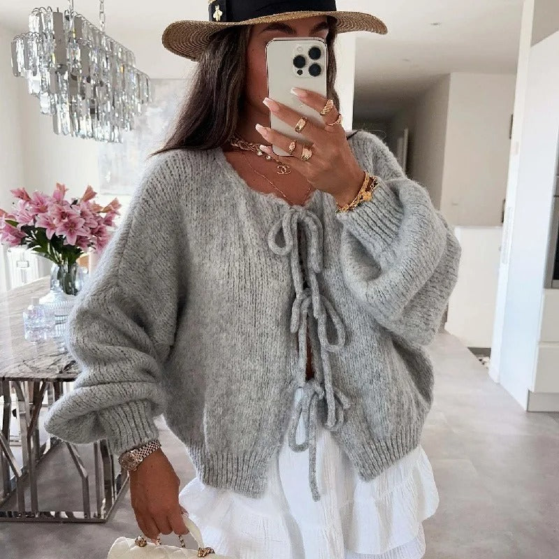 Mya – Belted Cardigan and Knitted Jacket