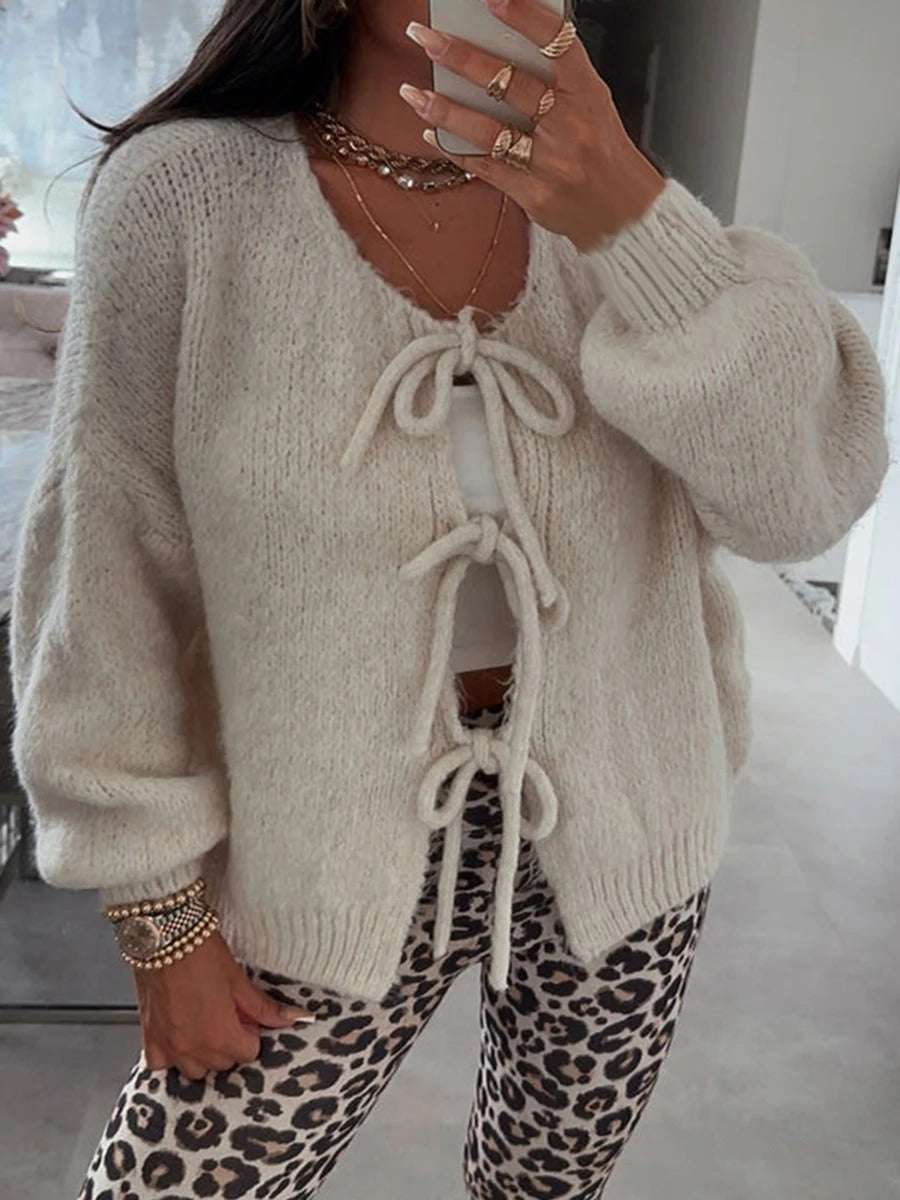 Mya – Belted Cardigan and Knitted Jacket