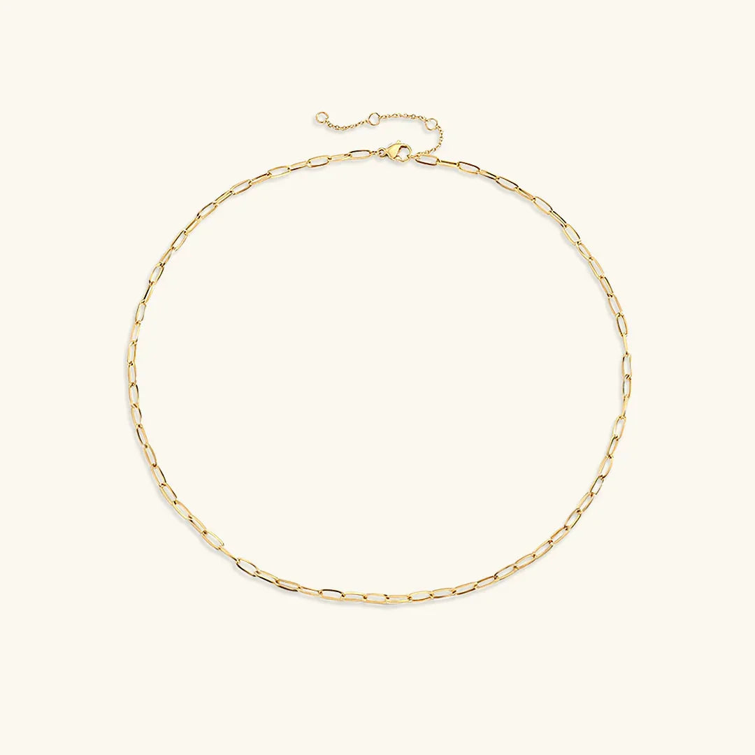 Nadia ketting met paperclipketting