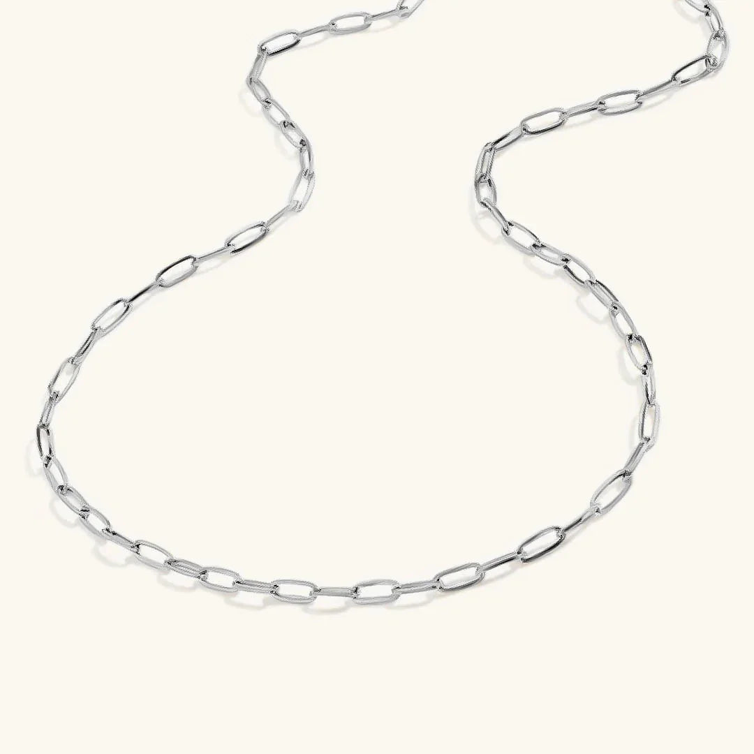 Nadia ketting met paperclipketting