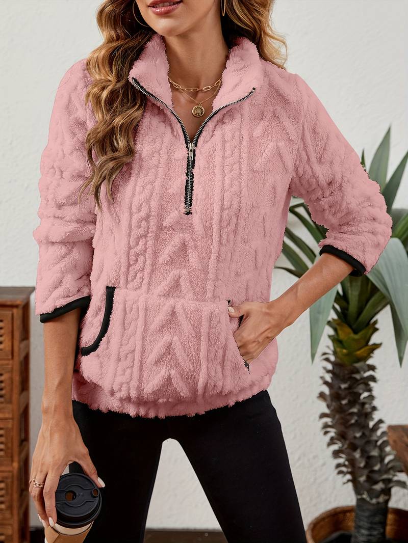 Naama - Half Zip Sweater with Pocket