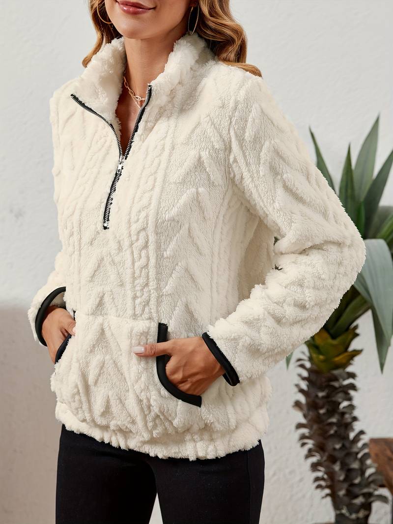 Naama - Half Zip Sweater with Pocket