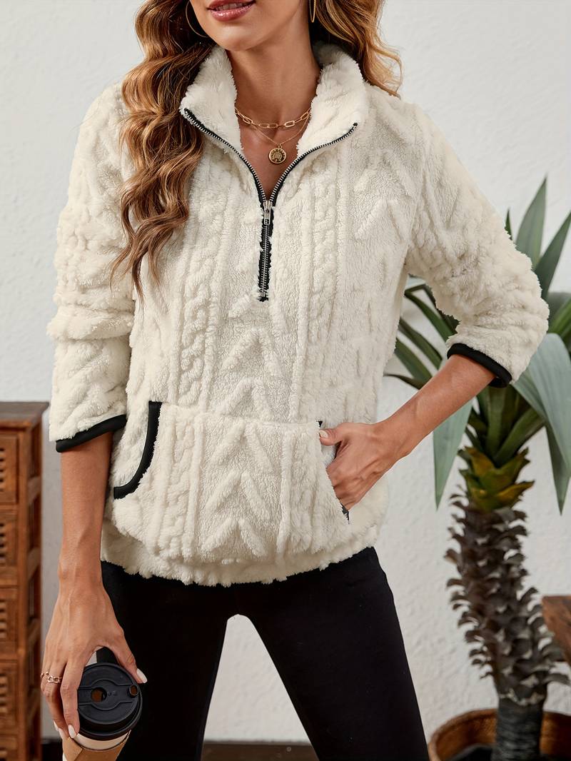 Naama - Half Zip Sweater with Pocket