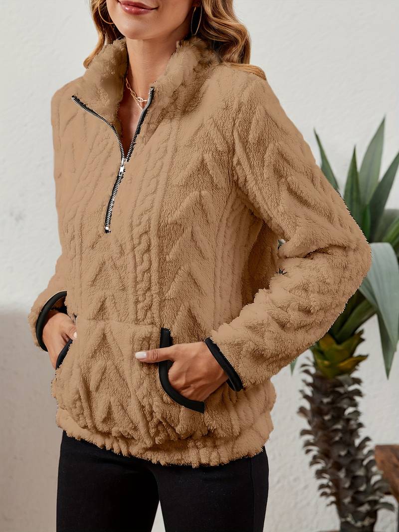 Naama - Half Zip Sweater with Pocket