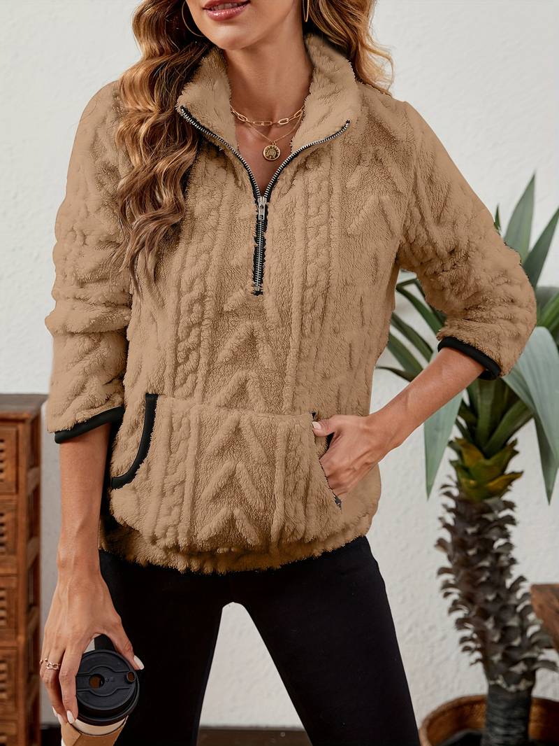 Naama - Half Zip Sweater with Pocket