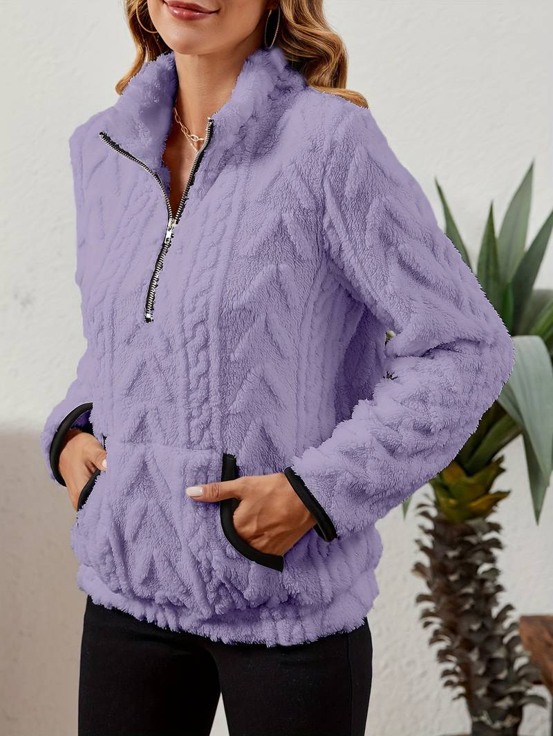 Naama - Half Zip Sweater with Pocket