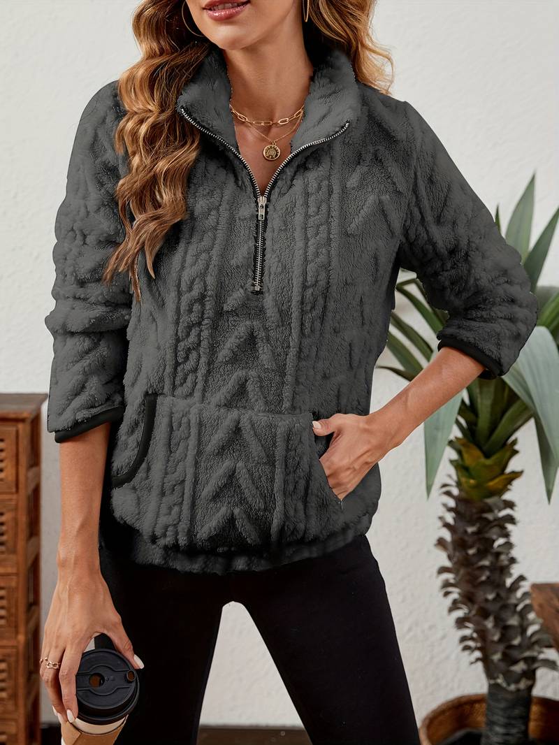 Naama - Half Zip Sweater with Pocket