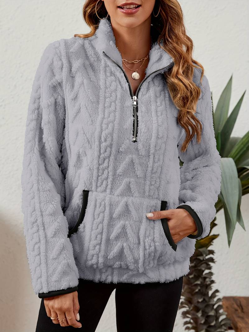 Naama - Half Zip Sweater with Pocket