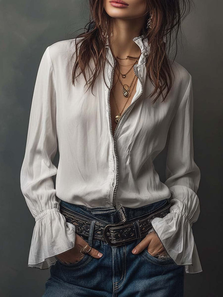 Naeva – Soft, Elegant Velvet Jacket with Long Sleeves