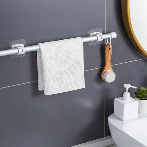 Nail-free Adjustable Curtain Rod Holders (Set of 4)