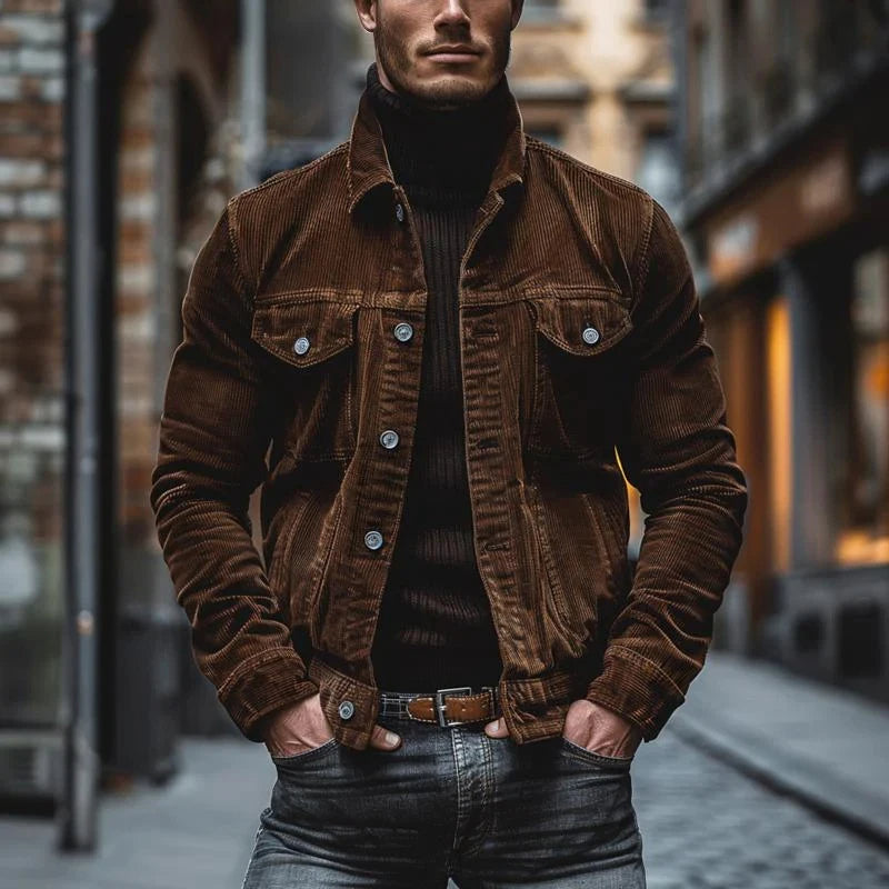 Najib – Ribbed Button-Down Jacket