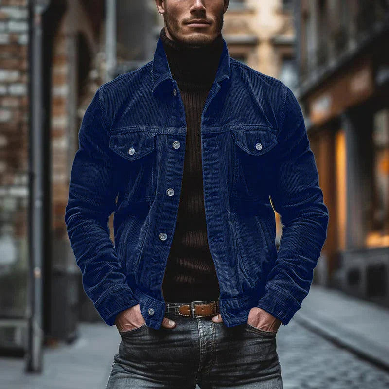 Najib – Ribbed Button-Down Jacket