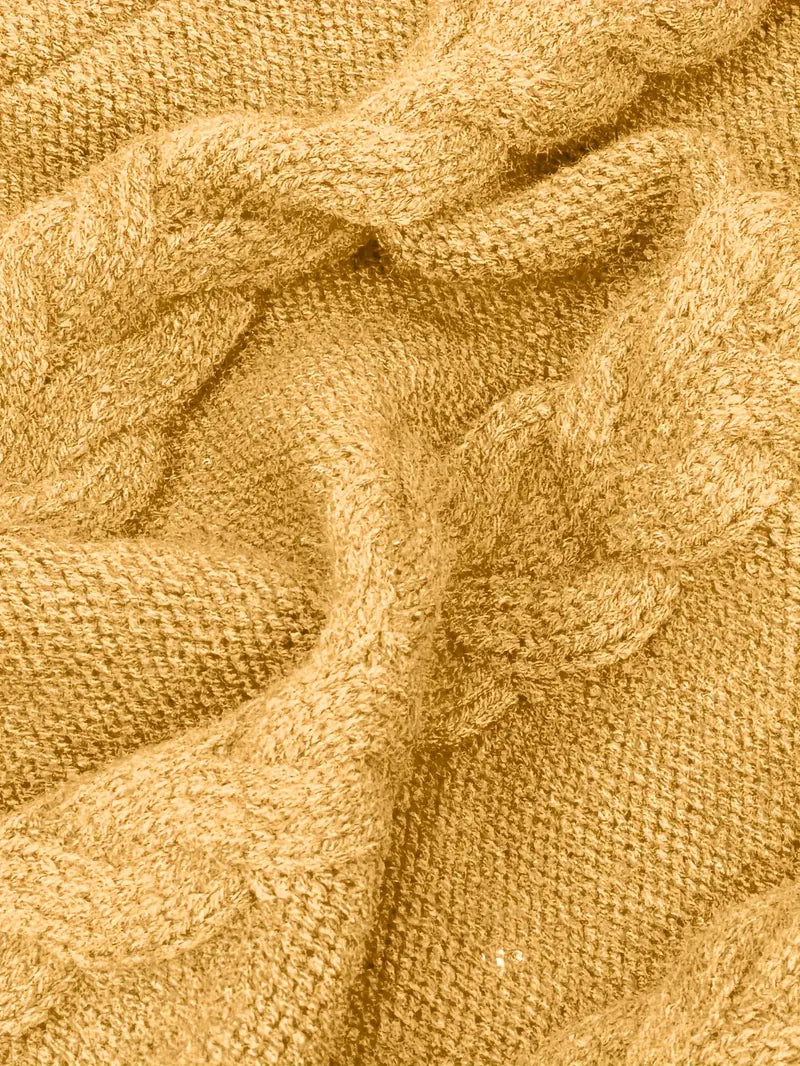 Narda - Chunky Knit Turtleneck Dress
