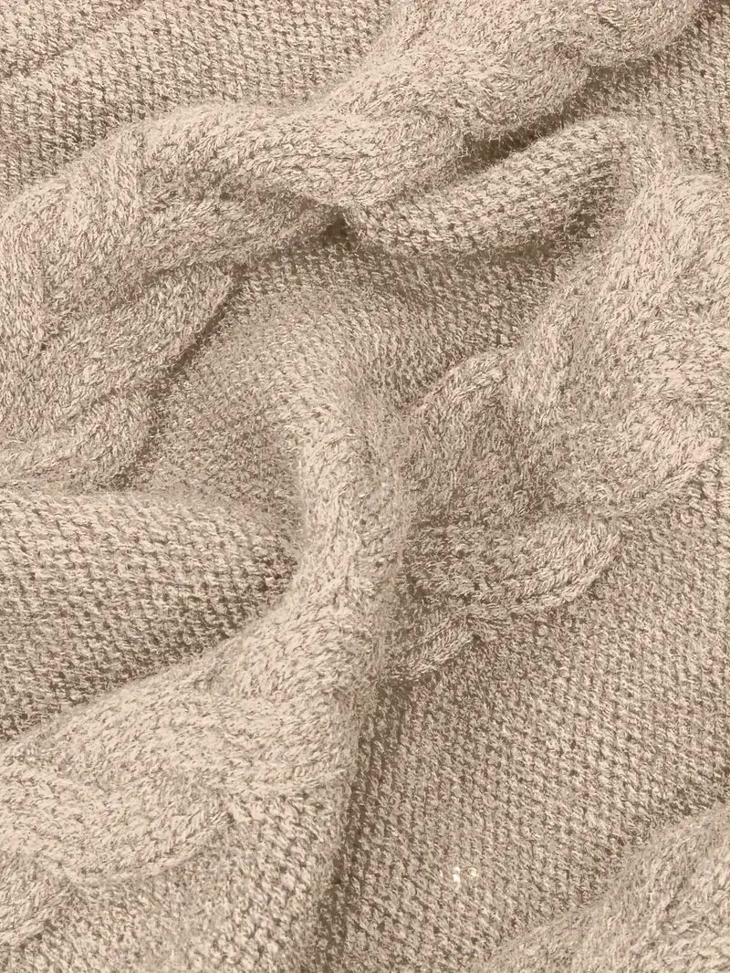 Narda - Chunky Knit Turtleneck Dress