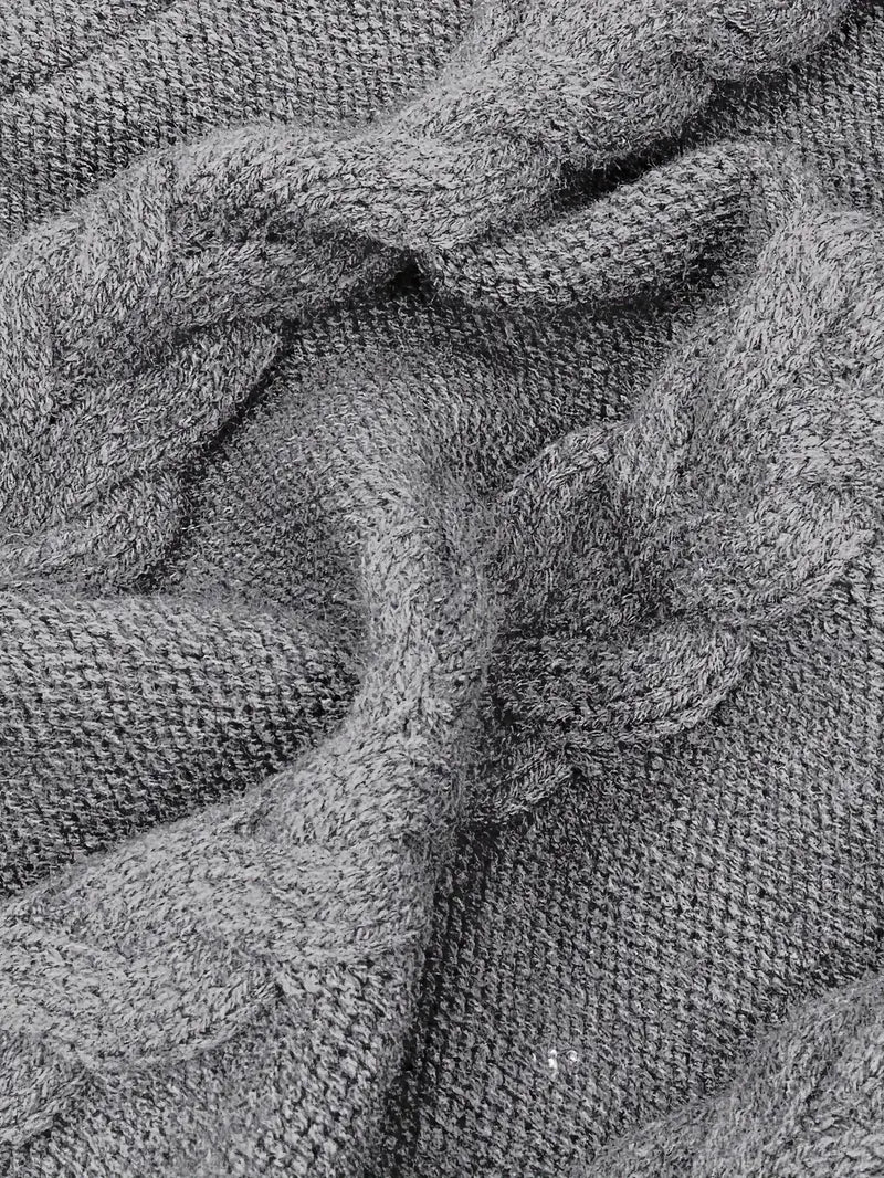 Narda - Chunky Knit Turtleneck Dress