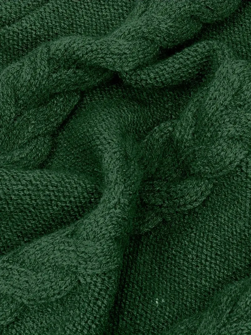 Narda - Chunky Knit Turtleneck Dress
