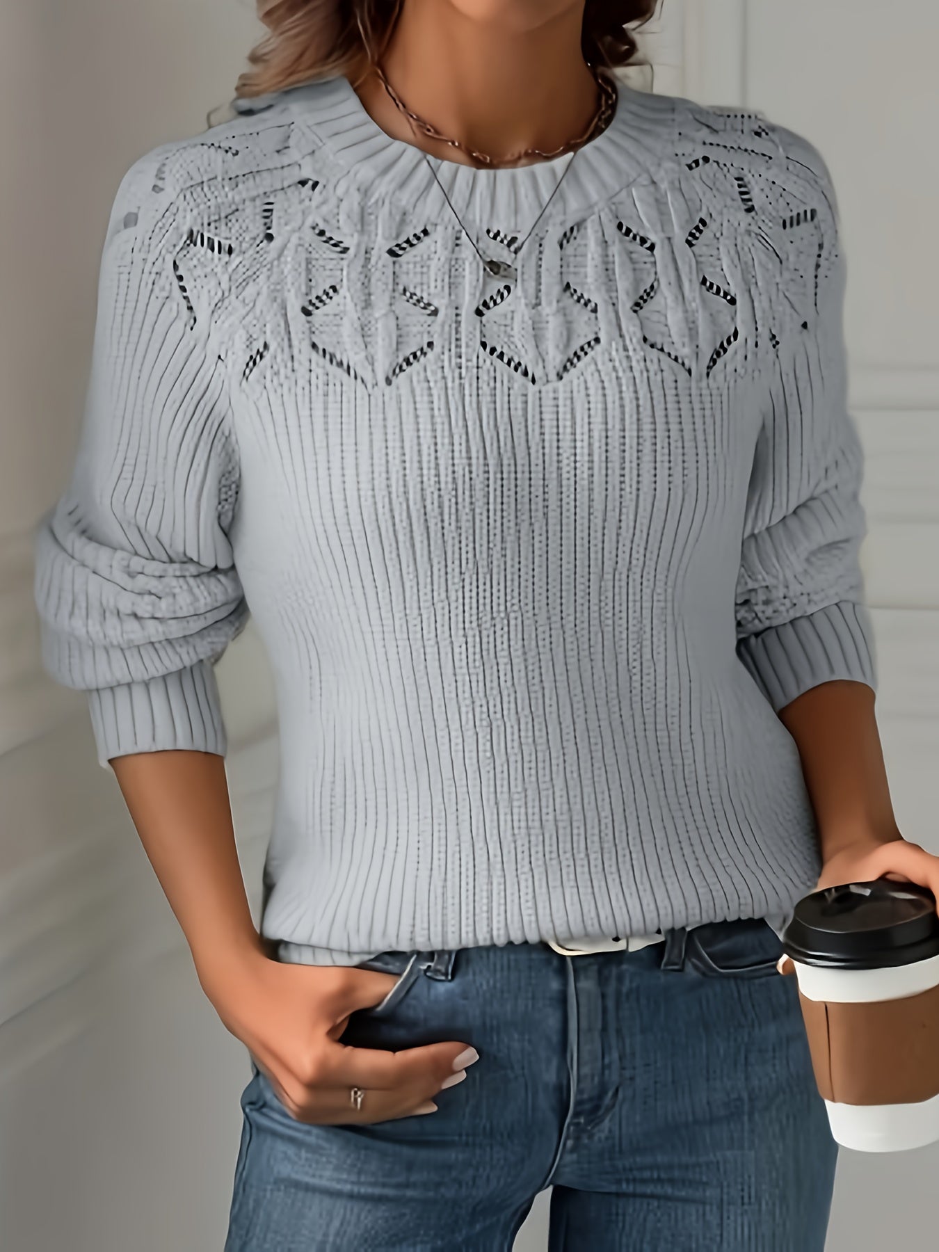 Nasia – Elegant Long Sleeve Sweater