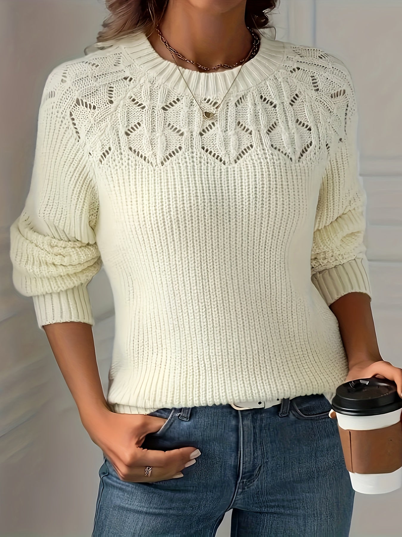 Nasia – Elegant Long Sleeve Sweater
