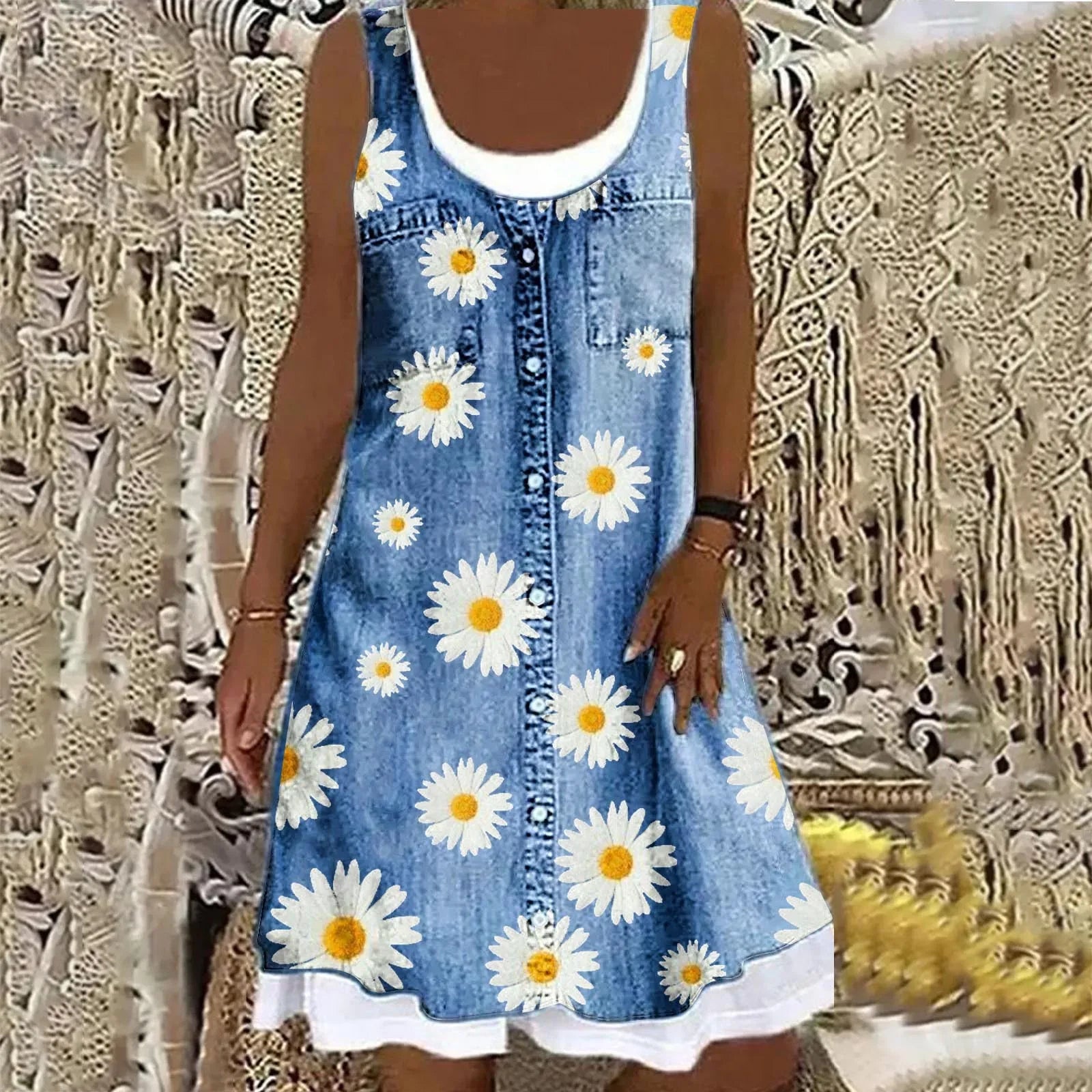 Natasza – Soft and Elegant Denim Dress