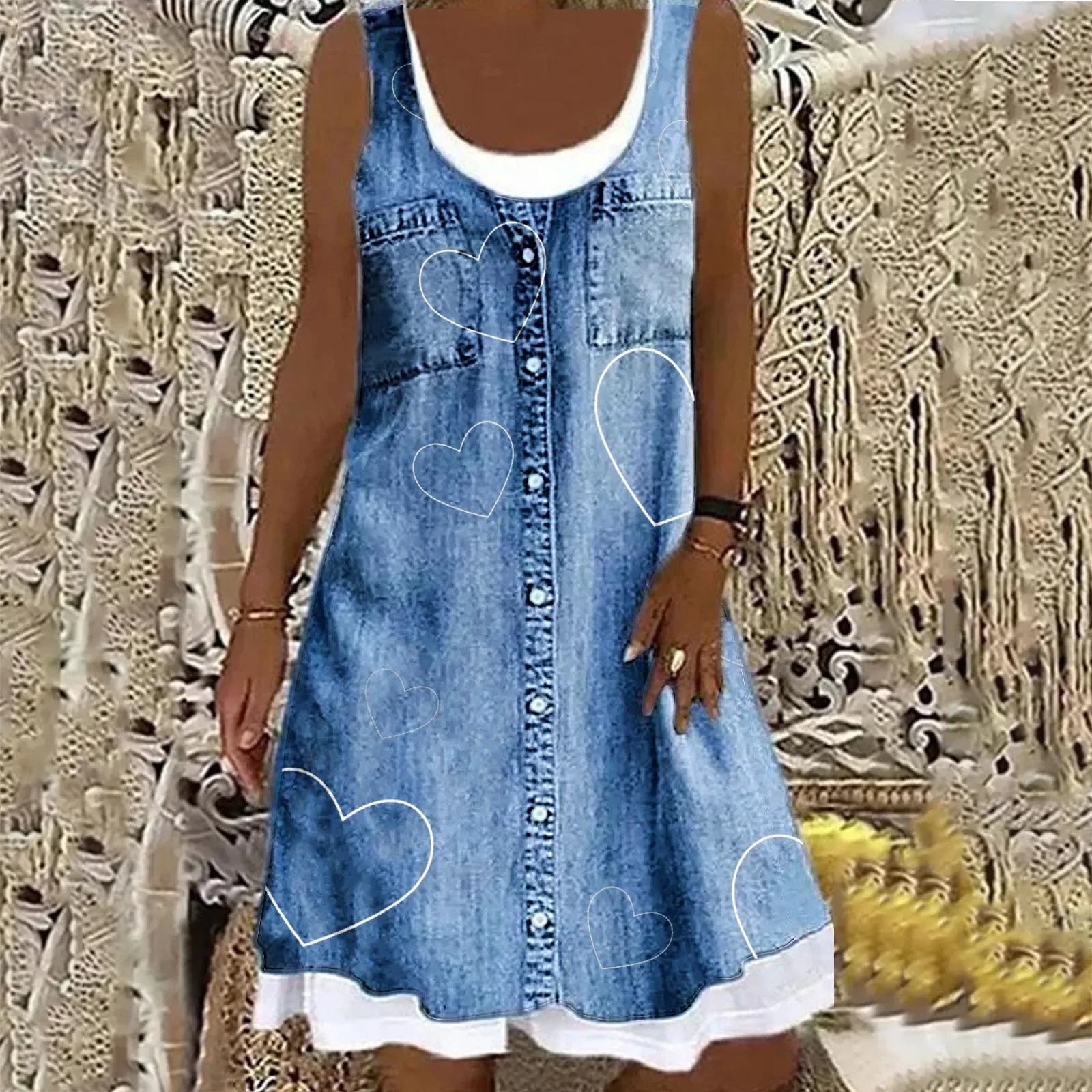 Natasza – Soft and Elegant Denim Dress
