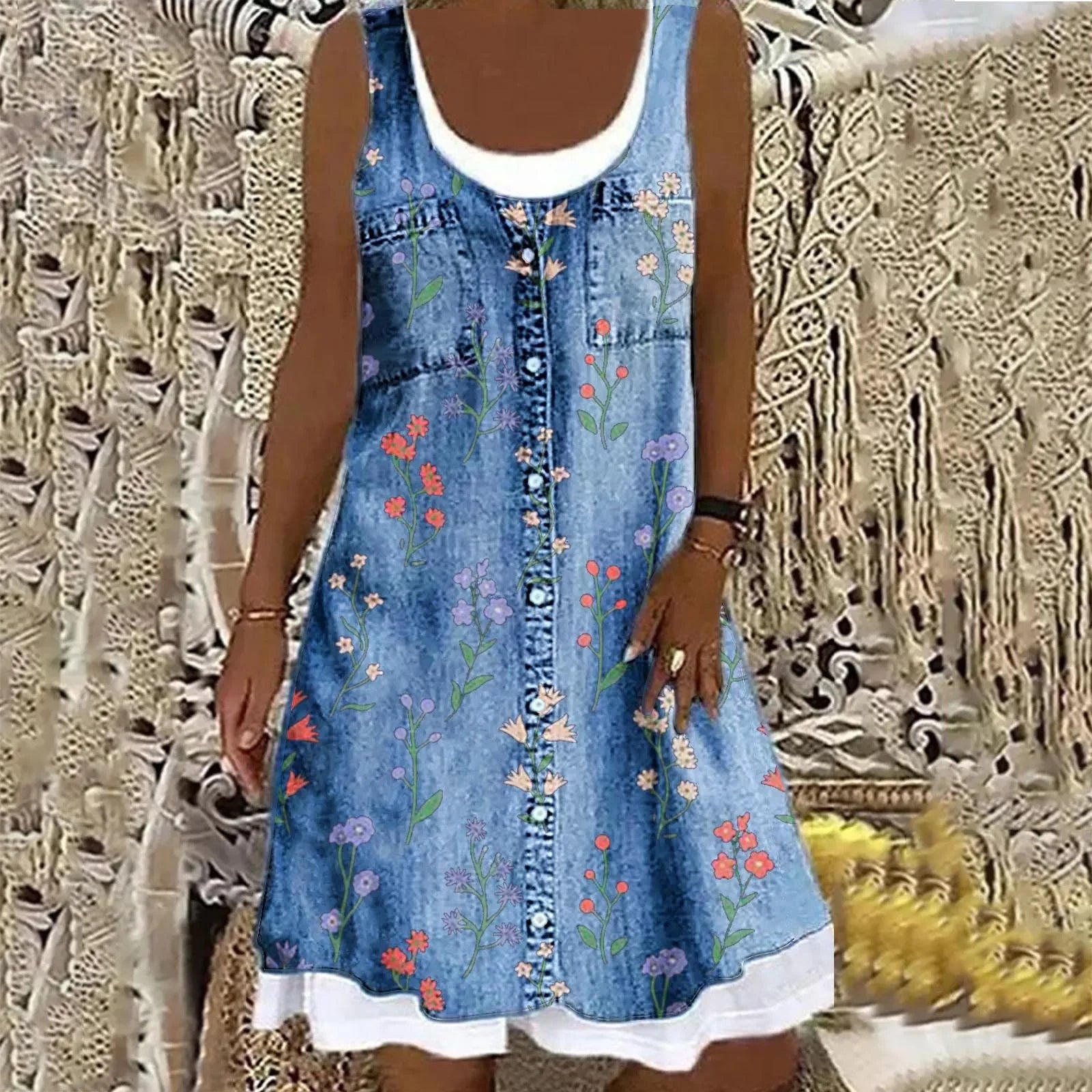 Natasza – Soft and Elegant Denim Dress