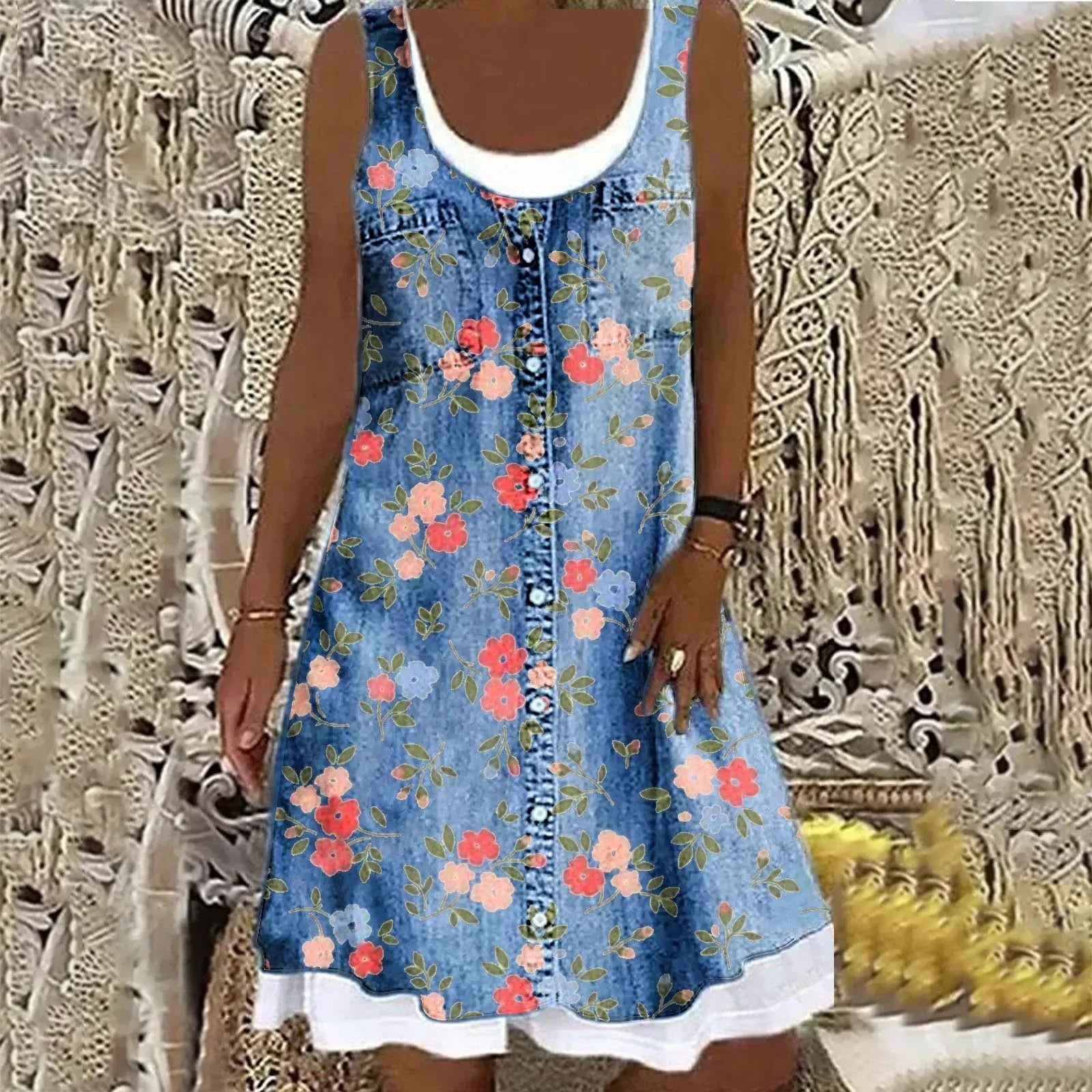 Natasza – Soft and Elegant Denim Dress