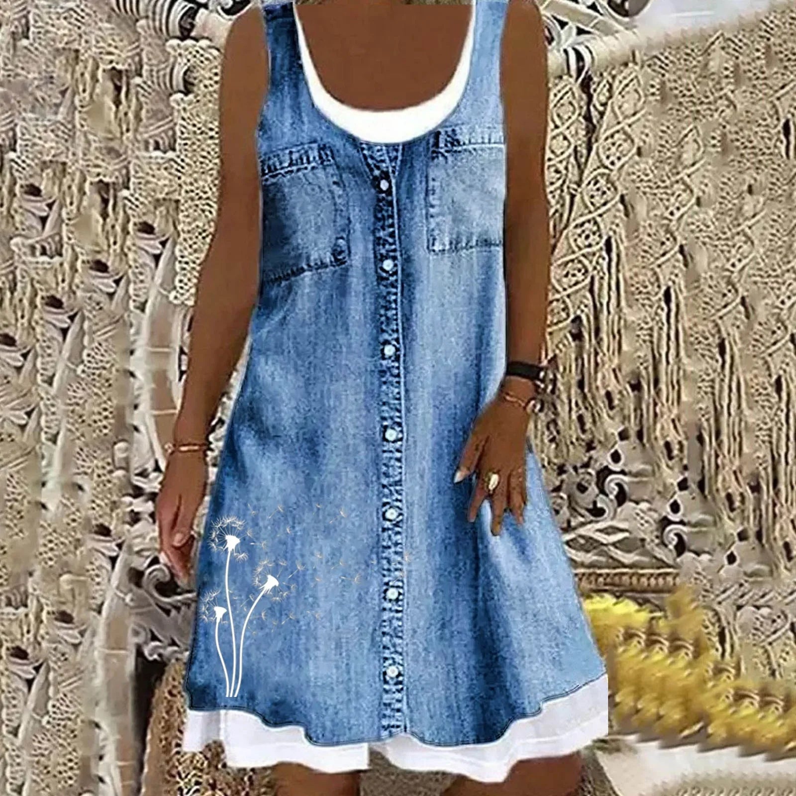 Natasza – Soft and Elegant Denim Dress