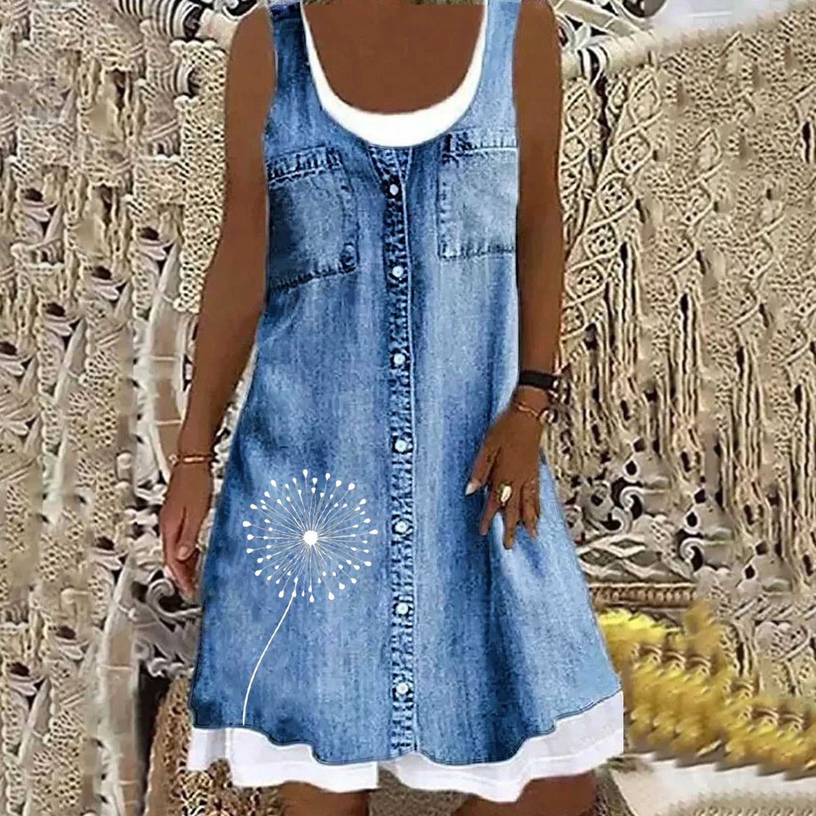 Natasza – Soft and Elegant Denim Dress