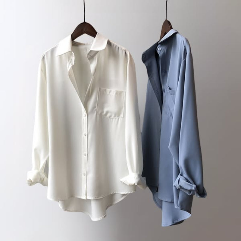 Nathan – Long Sleeve Shirt with Front Pocket