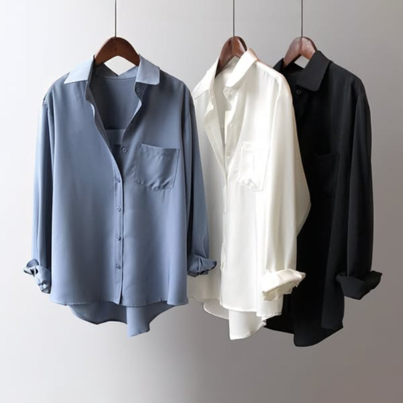 Nathan – Long Sleeve Shirt with Front Pocket