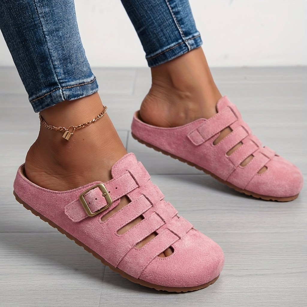 Natiy – Comfortable Suede House Slipper Sandals