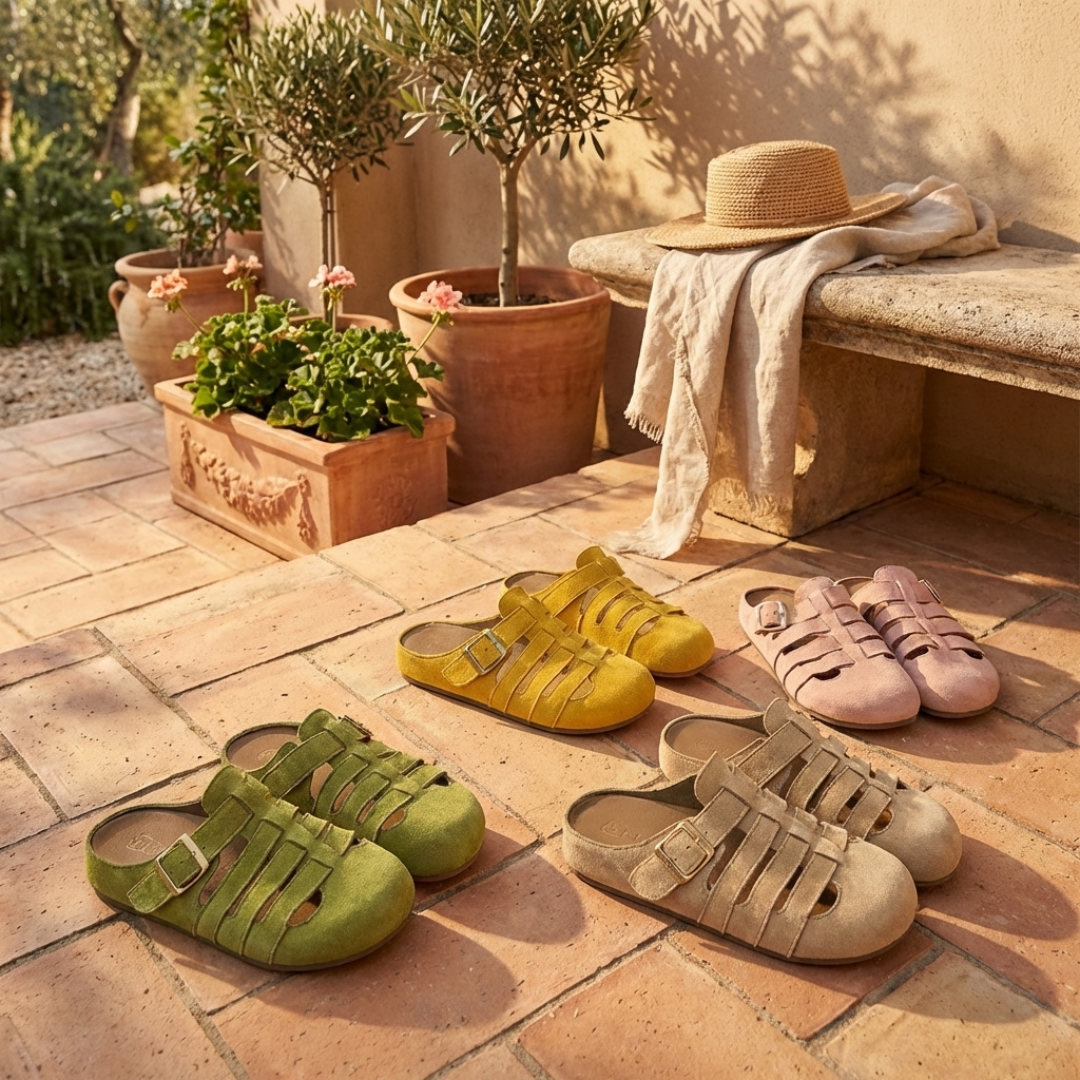 Natiy – Comfortable Suede House Slipper Sandals