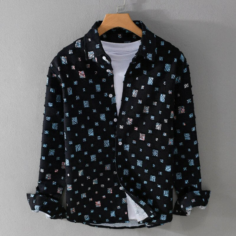 Nazirah – Elegant Mosaic Shirt