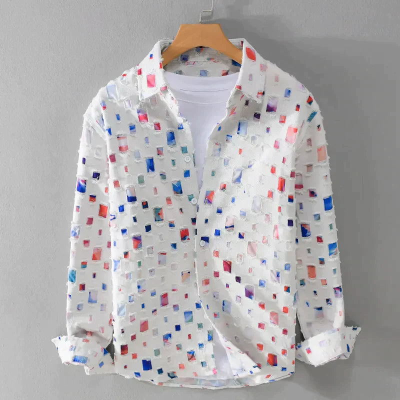 Nazirah – Elegant Mosaic Shirt