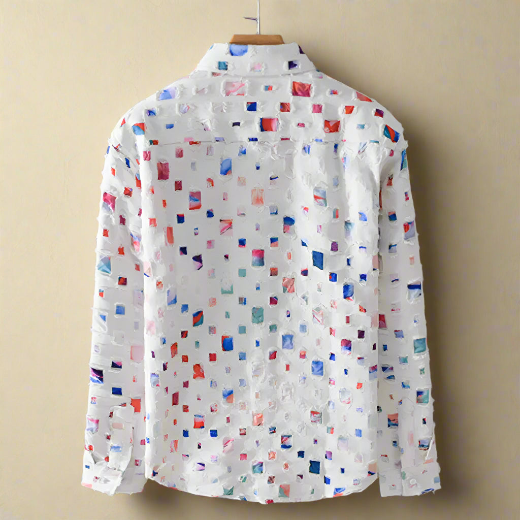Nazirah – Elegant Mosaic Shirt