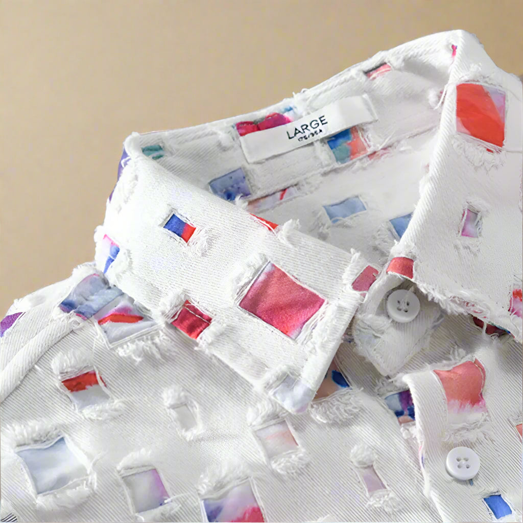 Nazirah – Elegant Mosaic Shirt