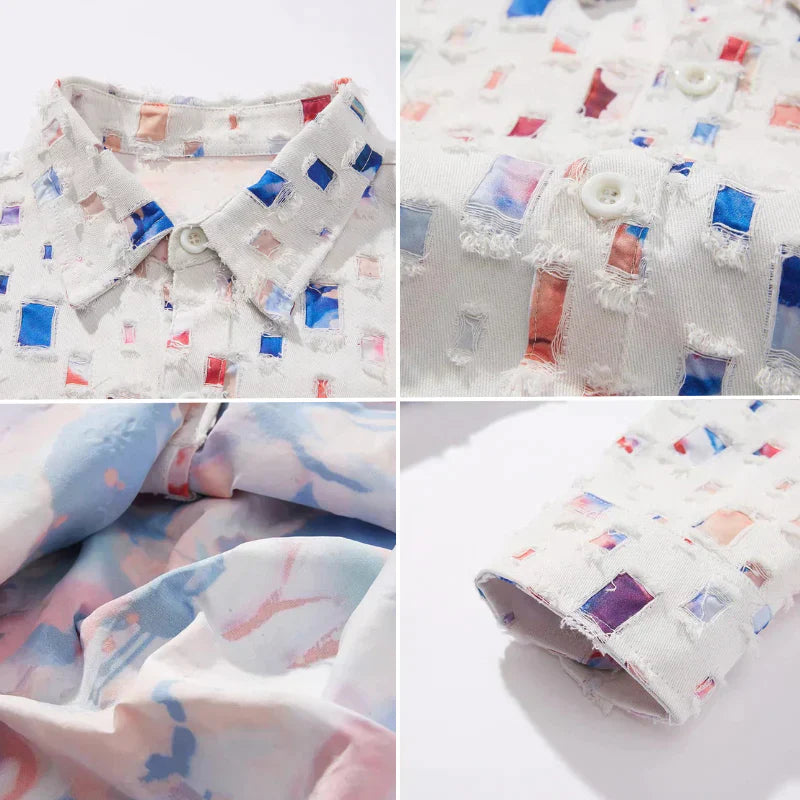 Nazirah – Elegant Mosaic Shirt