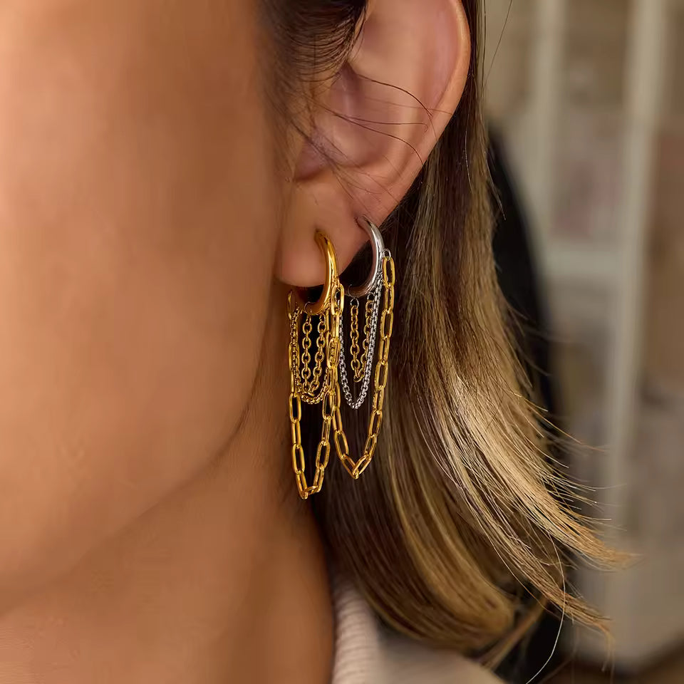 Neida – Atelier Hoops with Chain Cascade