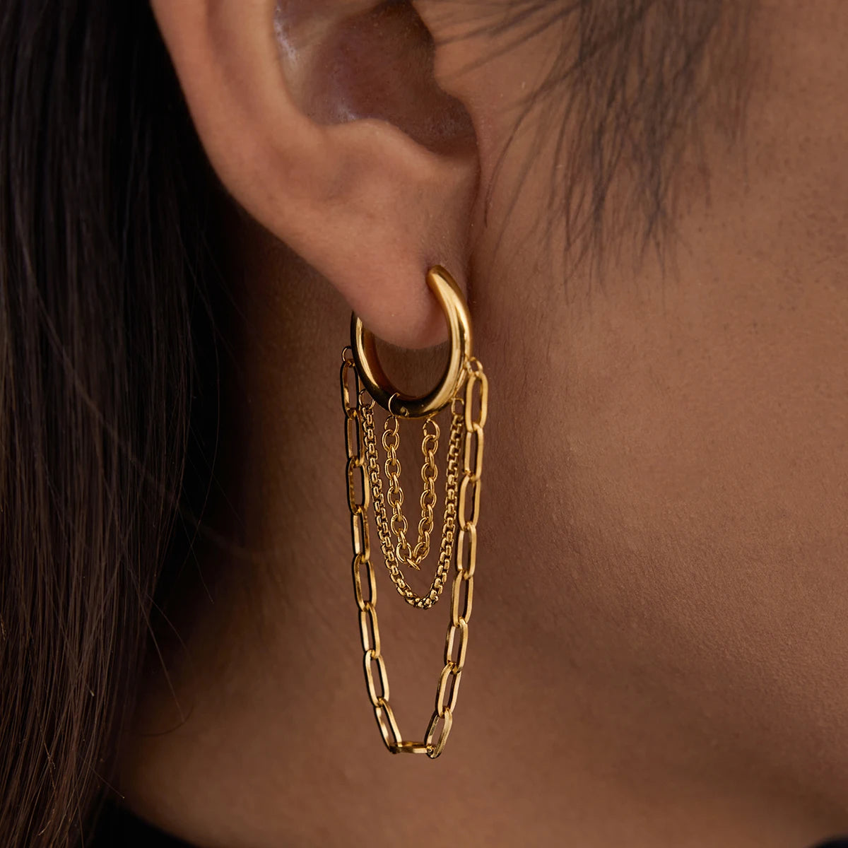 Neida – Atelier Hoops with Chain Cascade