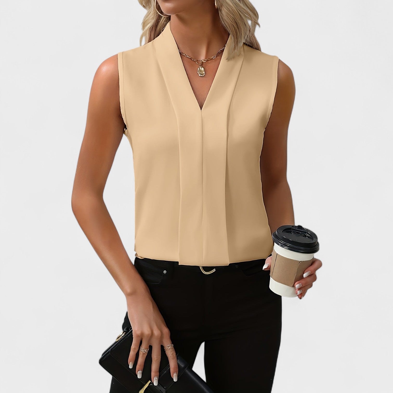 Nekane - Elegant Sleeveless Blouse