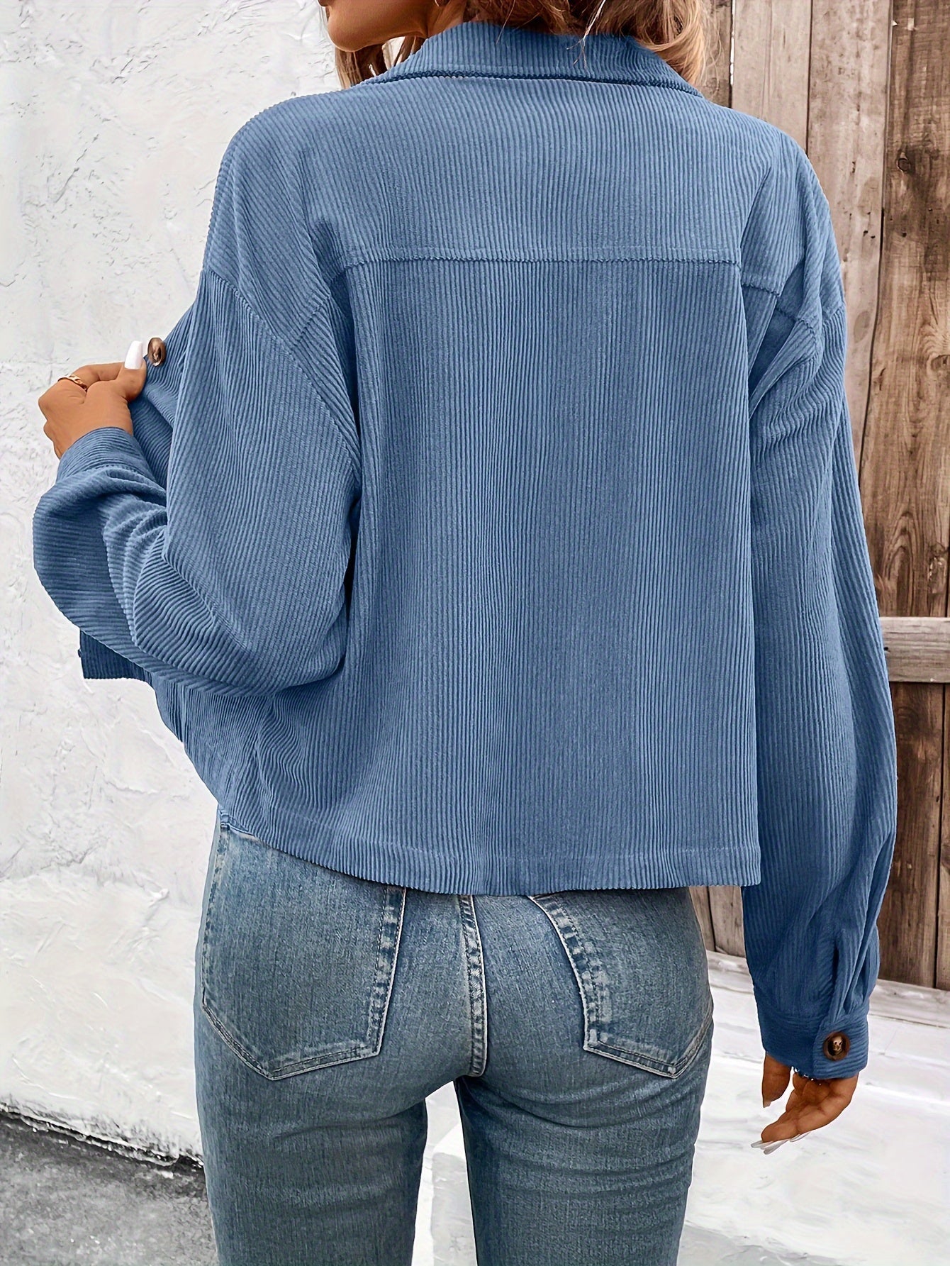 Nichola – Long-Sleeved Jacket with Button Placket