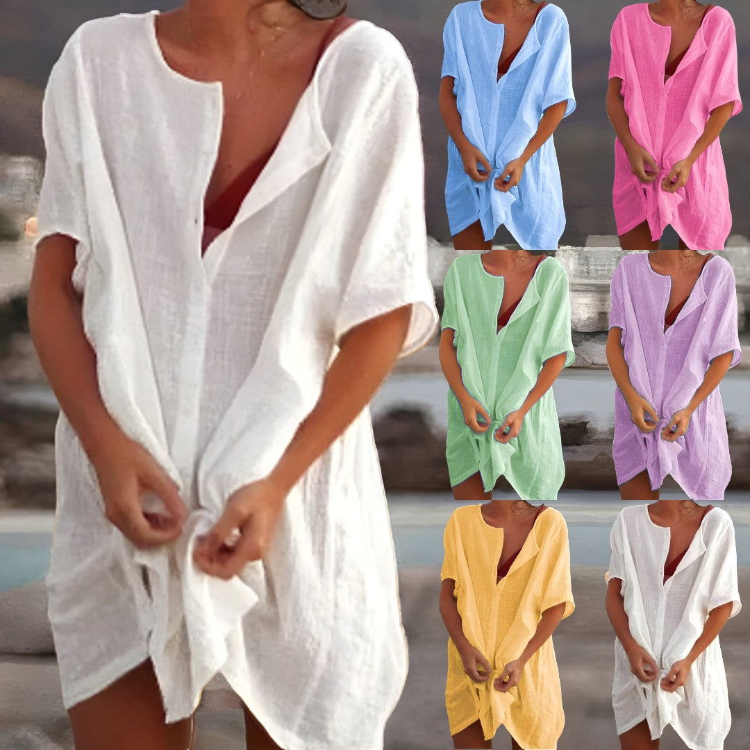 Nicoletta™ - Slim Summer Dress Made of Cotton