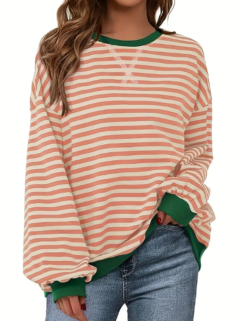 Nirina - Long-Sleeve Shirt with Stripe Pattern