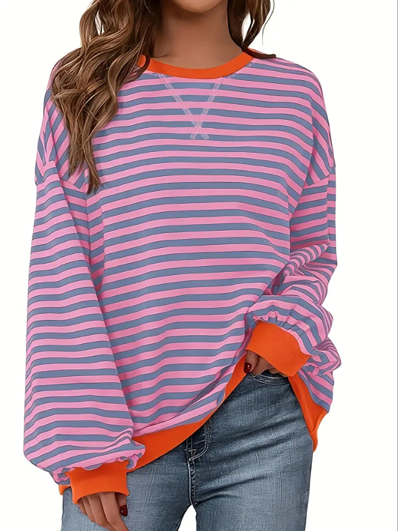 Nirina - Long-Sleeve Shirt with Stripe Pattern