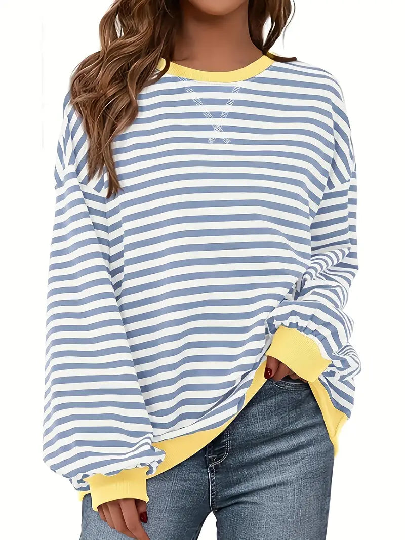 Nirina - Long-Sleeve Shirt with Stripe Pattern