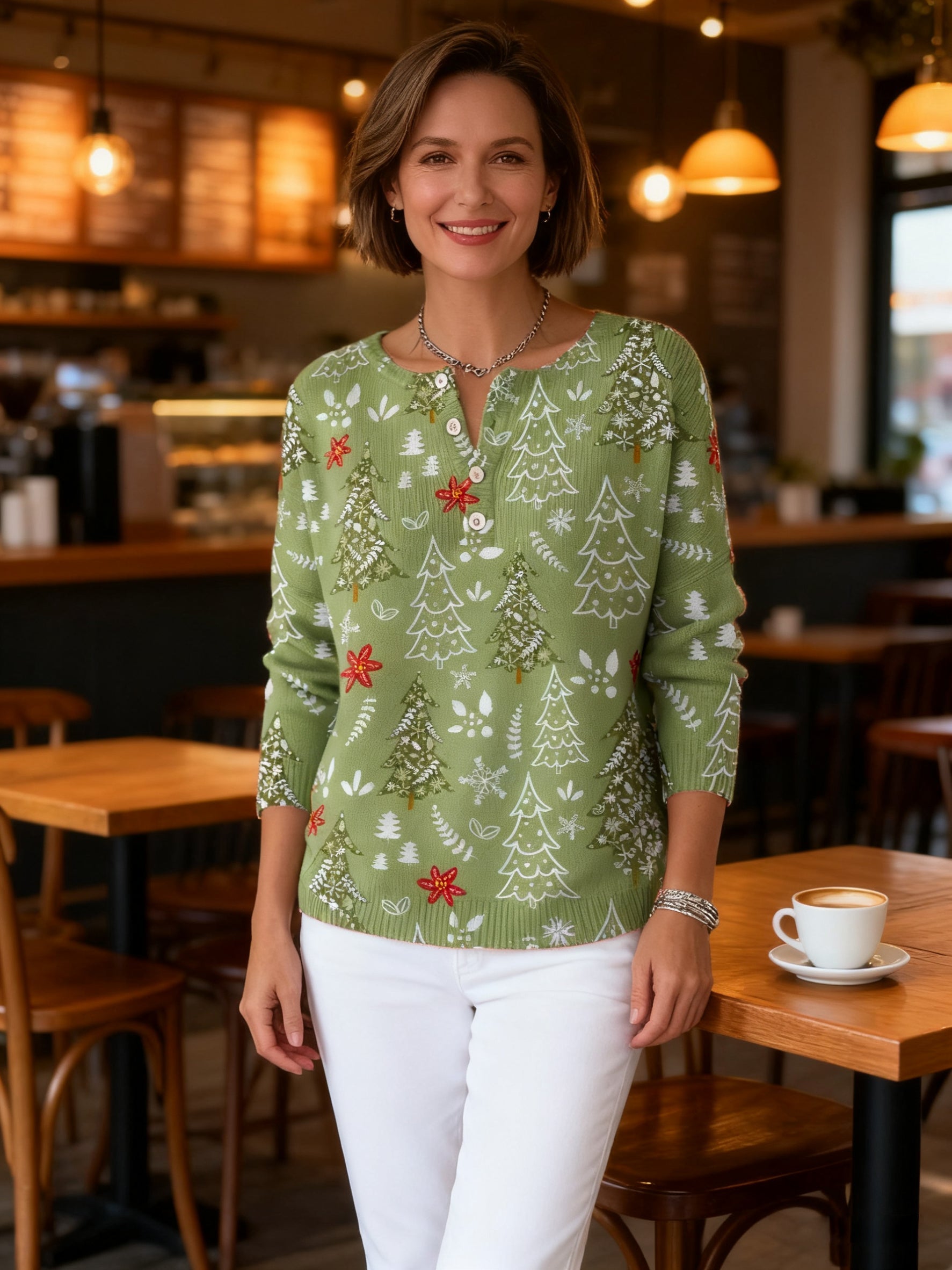 Nocchi – Christmas Sweater with Buttons