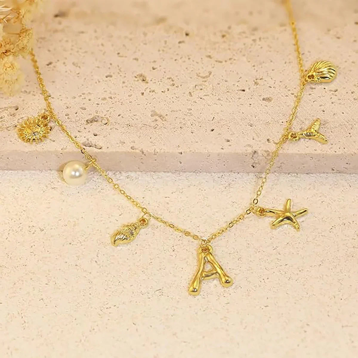 Stridr Edge Ocean Initial Necklace